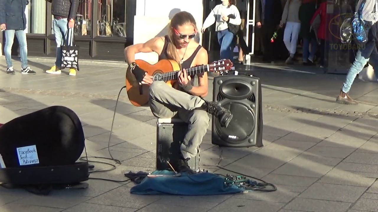 Jacek Piotrowicz (Gitarzysta, Guitarist), Krak&oacute;w, Rynek Gł&oacute;wny, 29.09.2018