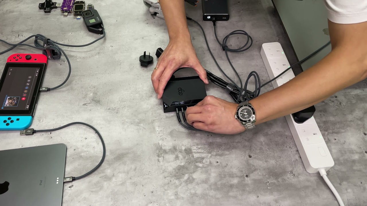 EXINNO 240W plug and extension cable