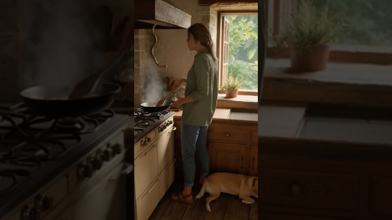 A snake in the kitchen افعى تنزل من مهواية المطبخ 