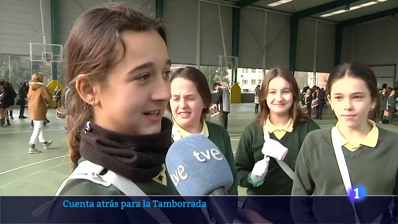 Ensayo de Tamborrada en Telenorte de RTVE