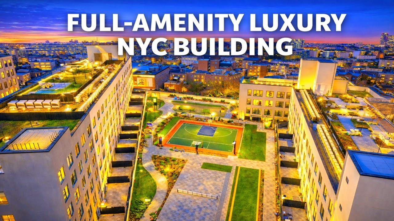 Inside a Full-Amenity Luxury NYC Building | Rooftops, Gym, Golf Simulator & More
