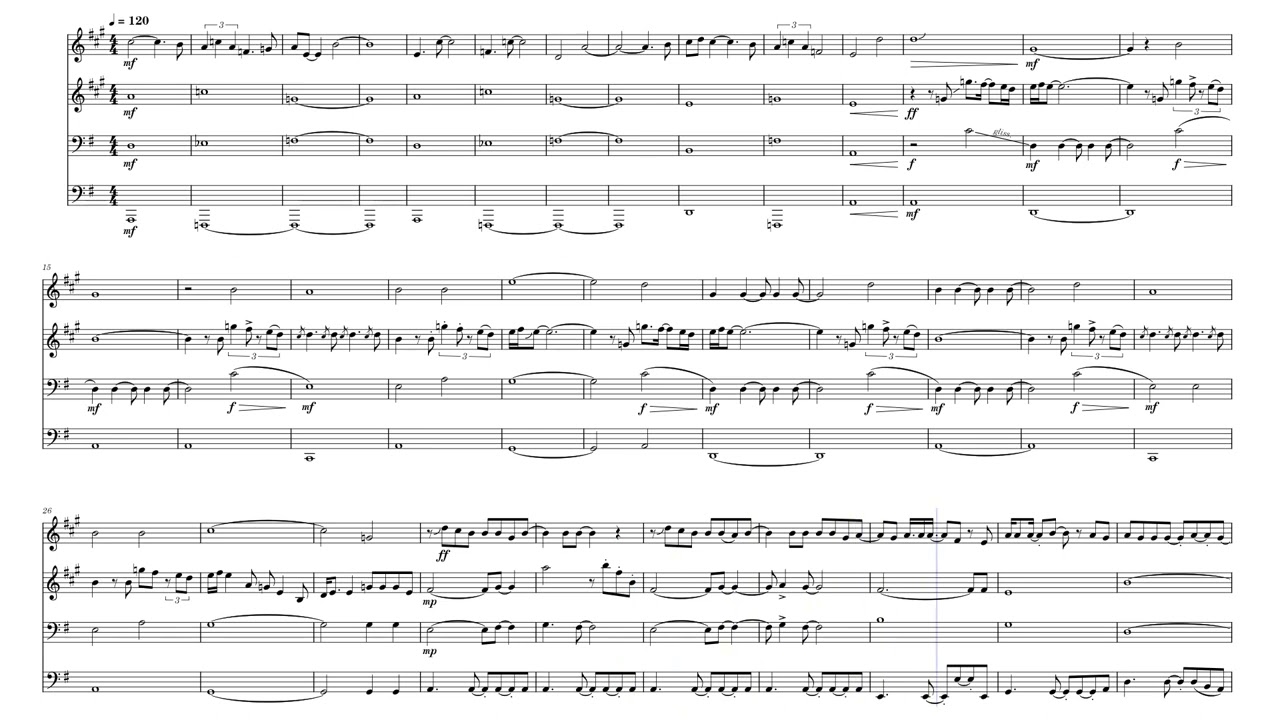 Baker street – Quartet by  Gerry Rafferty - Arr. Connor Agee