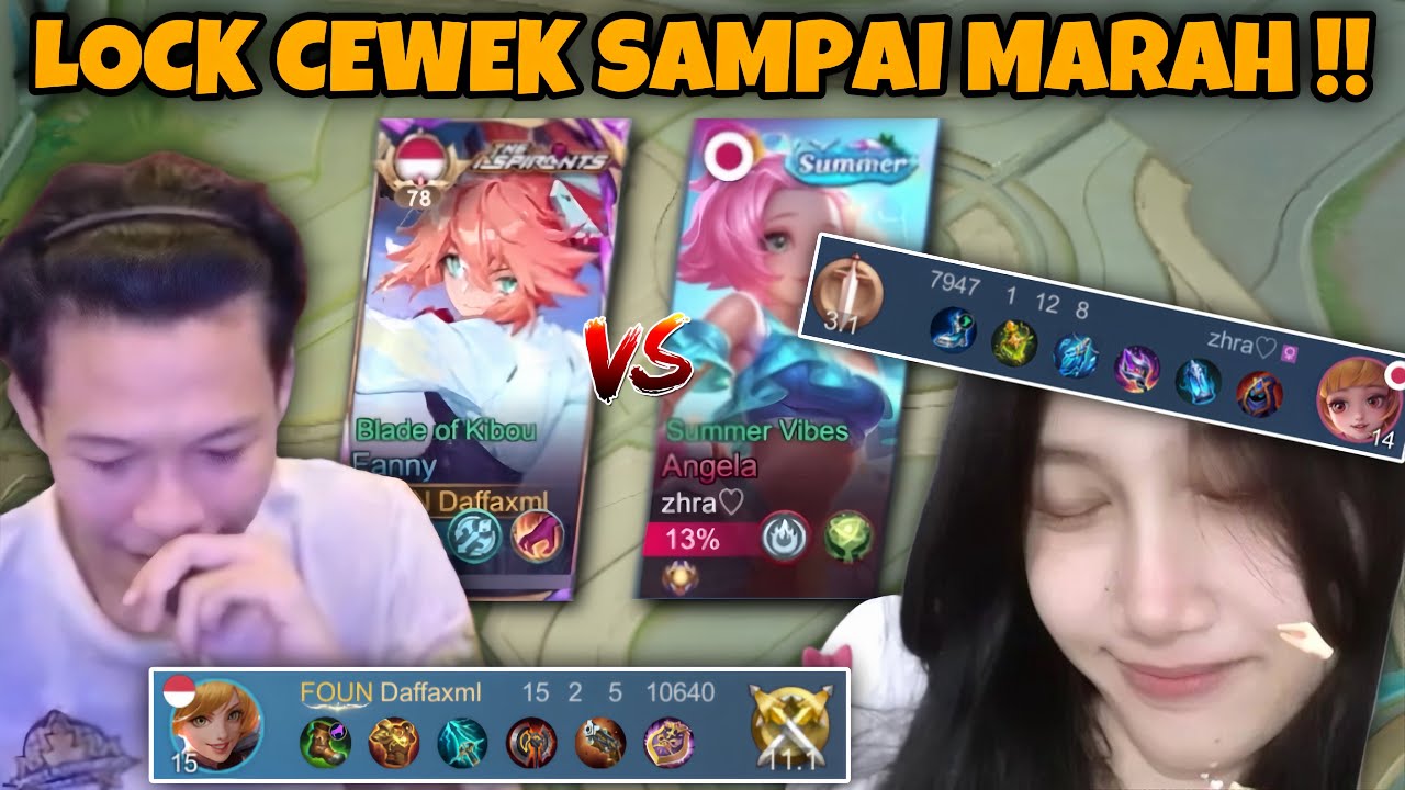 AKHIRNYA KETEMU CEWEK LAGI!! FANNY MODE LOCK CEWEK SAMPAI MARAH!! - Mobile Legends