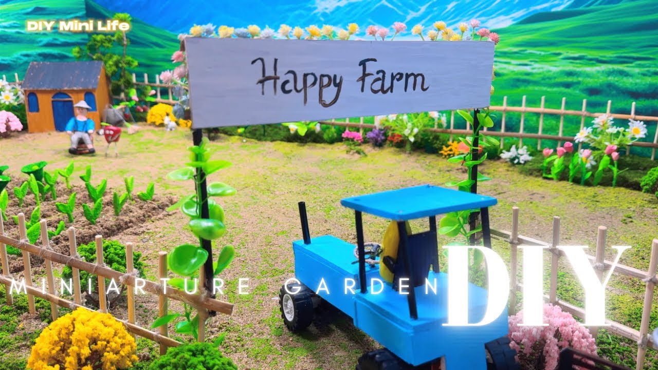 Episode 2 | DIY see how Bob & Joe grow vegetables, dig wells and use Tractor | Mini Farmer