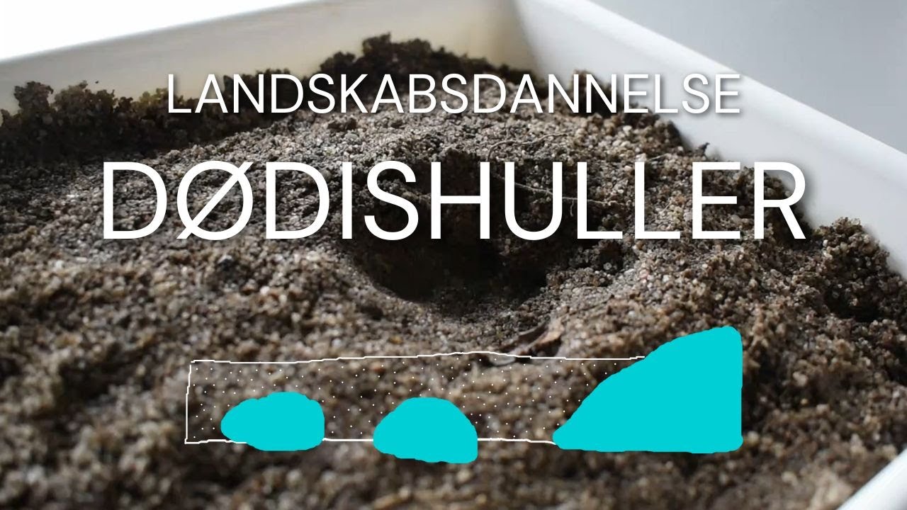 Lav et d&oslash;dishul og vis, hvordan landskaber dannes!