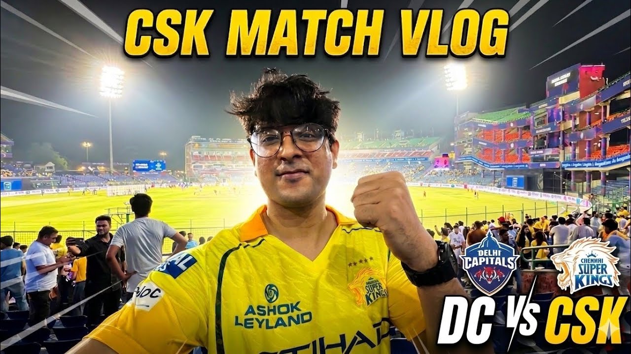 Watched Sanju Samson masterclass live 🔥 | DC vs CSK VLOG | IPL 2026
