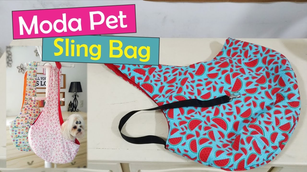 #14 Moda Pet: Sling Bag Dupla Face! (Bolsa lateral para Pet)