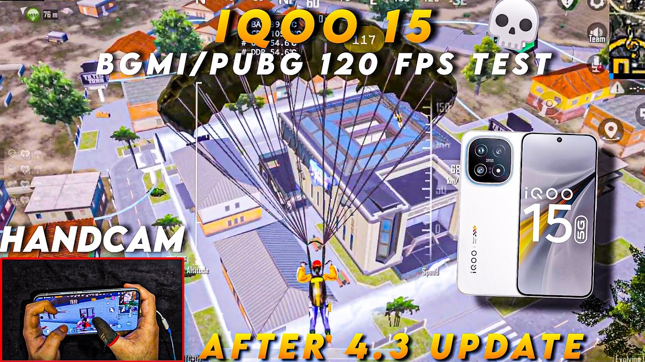 IQOO 15 HANDCAM & BGMI/PUBG 120 FPS TEST☠️AFTER 4.3 UPDATE GAMEPLAY #iqoo #iqoo15#oneplus#oneplus15 