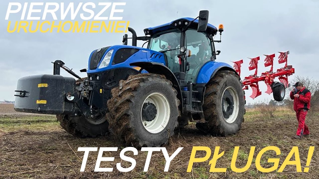 Pierwsze uruchomienie i testy pługa Opall Agri Apollo | New Holland T7.270 AC [vlog#229]