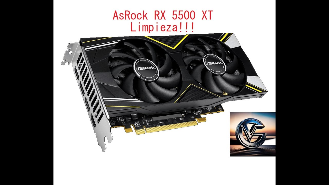 ASRock RX 5500 XT Challenger D 8G OC destape y limpieza!