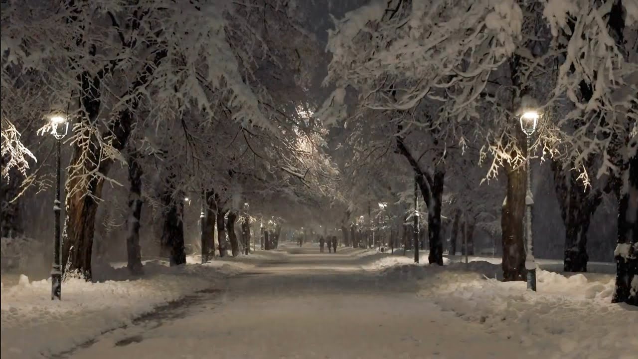 Tormenta de nieve - 1 hora sin anuncios de sonidos relajantes y nostalgia