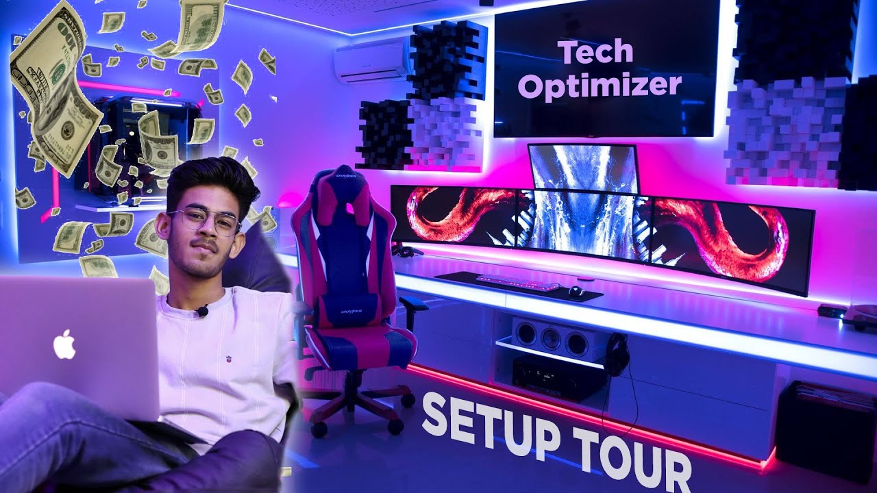 🔥 17 Year Old Millionaire's Office / Gaming Setup Tour 2021 🔥 || Tech Optimizer