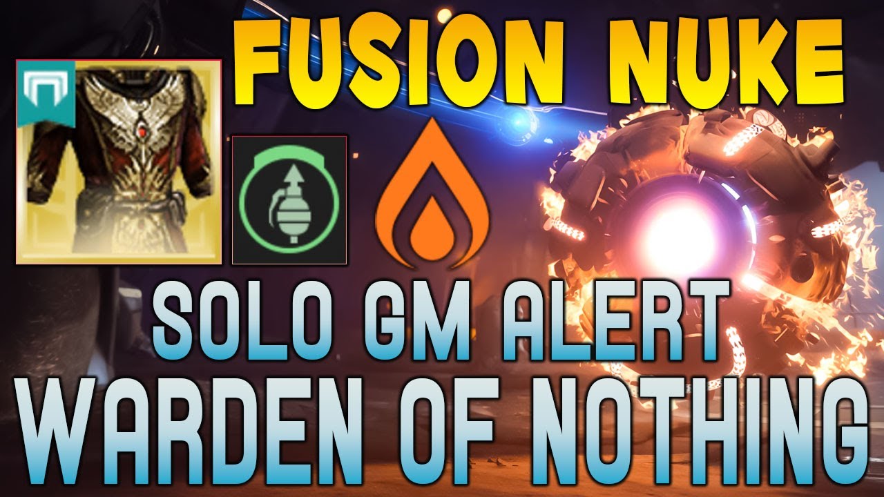 Solo Grandmaster Alert Warden of Nothing | Solar Warlock Fusion Build! Destiny 2 Renegades