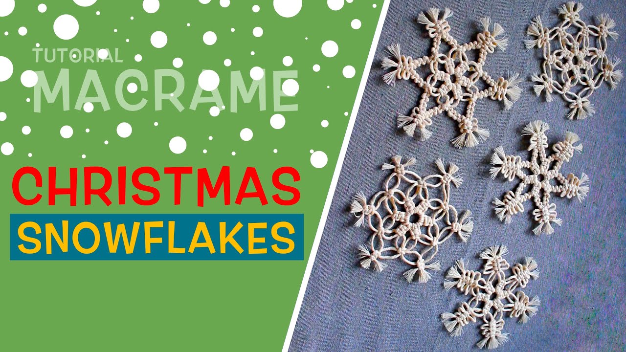 DIY: Tutorial Macrame Christmas ❄️ SnowFlakes ❄️