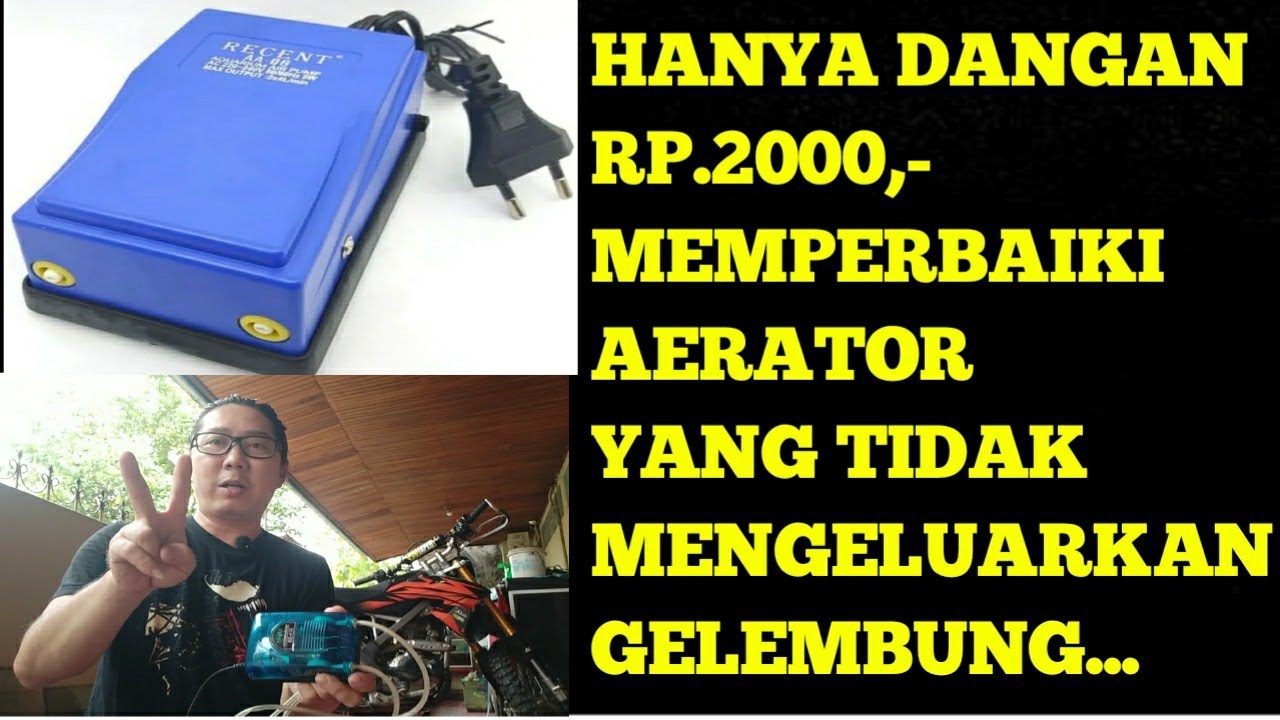 CARA MUDAH MEMPERBAIKI AERATOR YANG TIDAK KELUAR GELEMBUNG‼️ #service #airpump #aerator