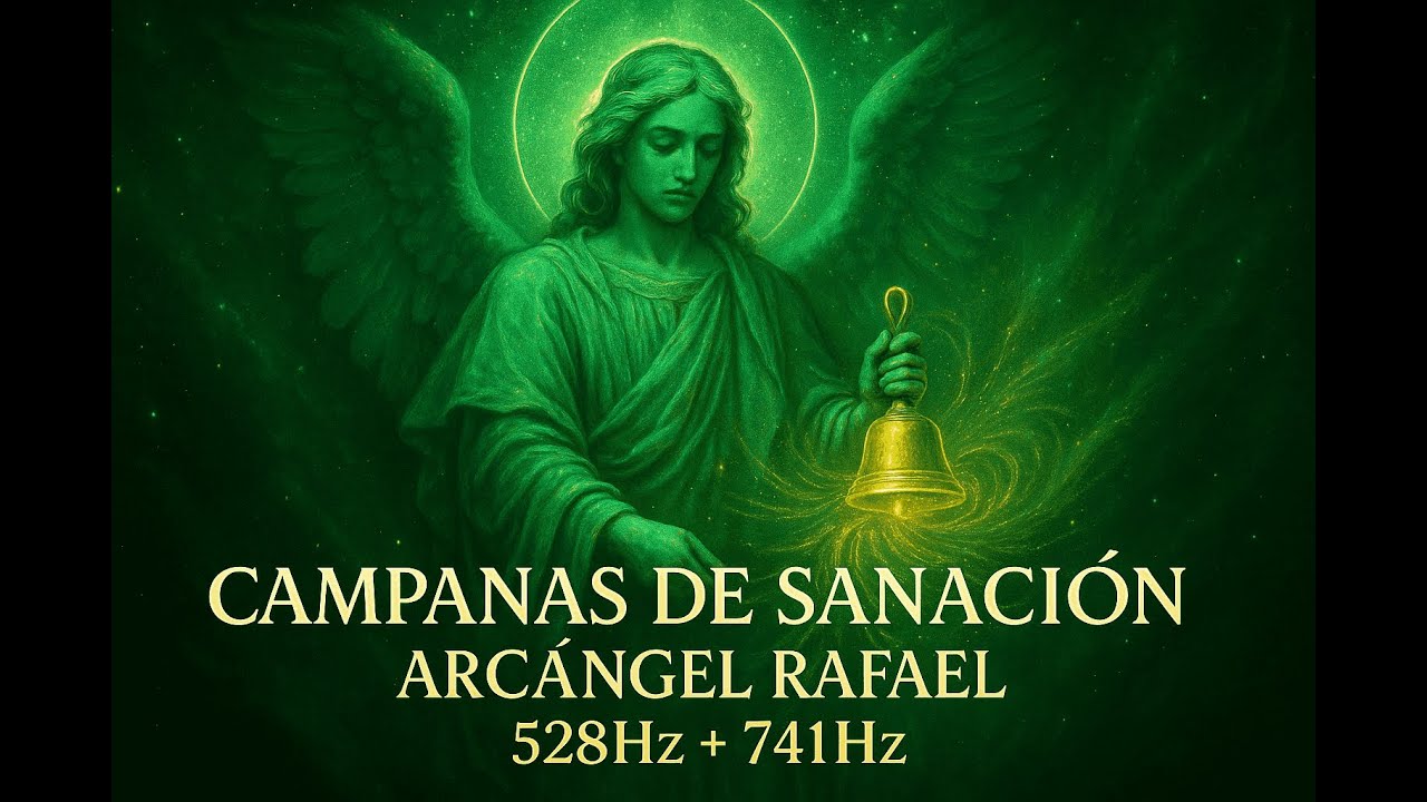 Instrumental de Campanas con Arc&aacute;ngel Rafael 528Hz + 741Hz |M&uacute;sica de Sanaci&oacute;n y Limpieza Energ&eacute;tica