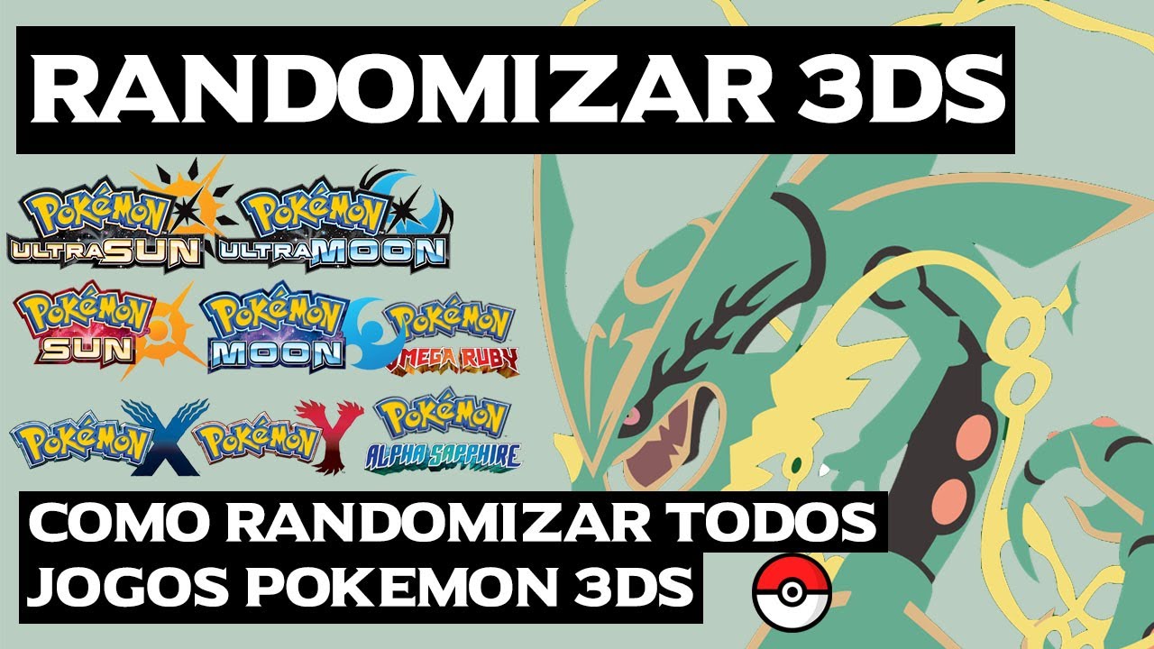 Randomizar Jogos Pokémon de 3DS no CITRA - TUTORIAL EM PORTUGUÊS - TODOS DA 6/7 GERAÇÃO Randomizer