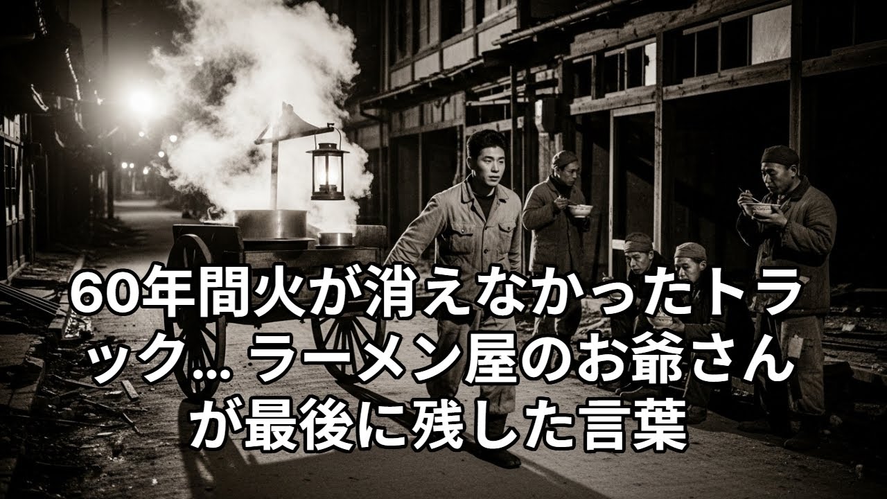 60年間火が消えなかったトラック… ラーメン屋のお爺さんが最後に残した言葉