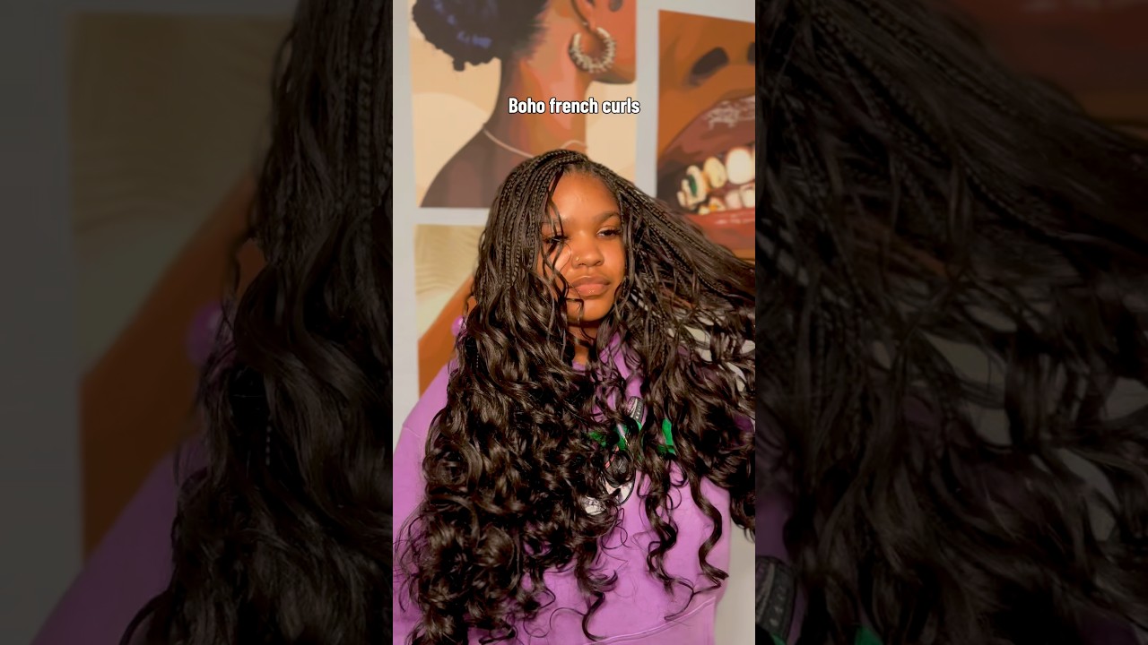 Boho french curls 💕 #labraider #losangeles #braids #frenchcurls
