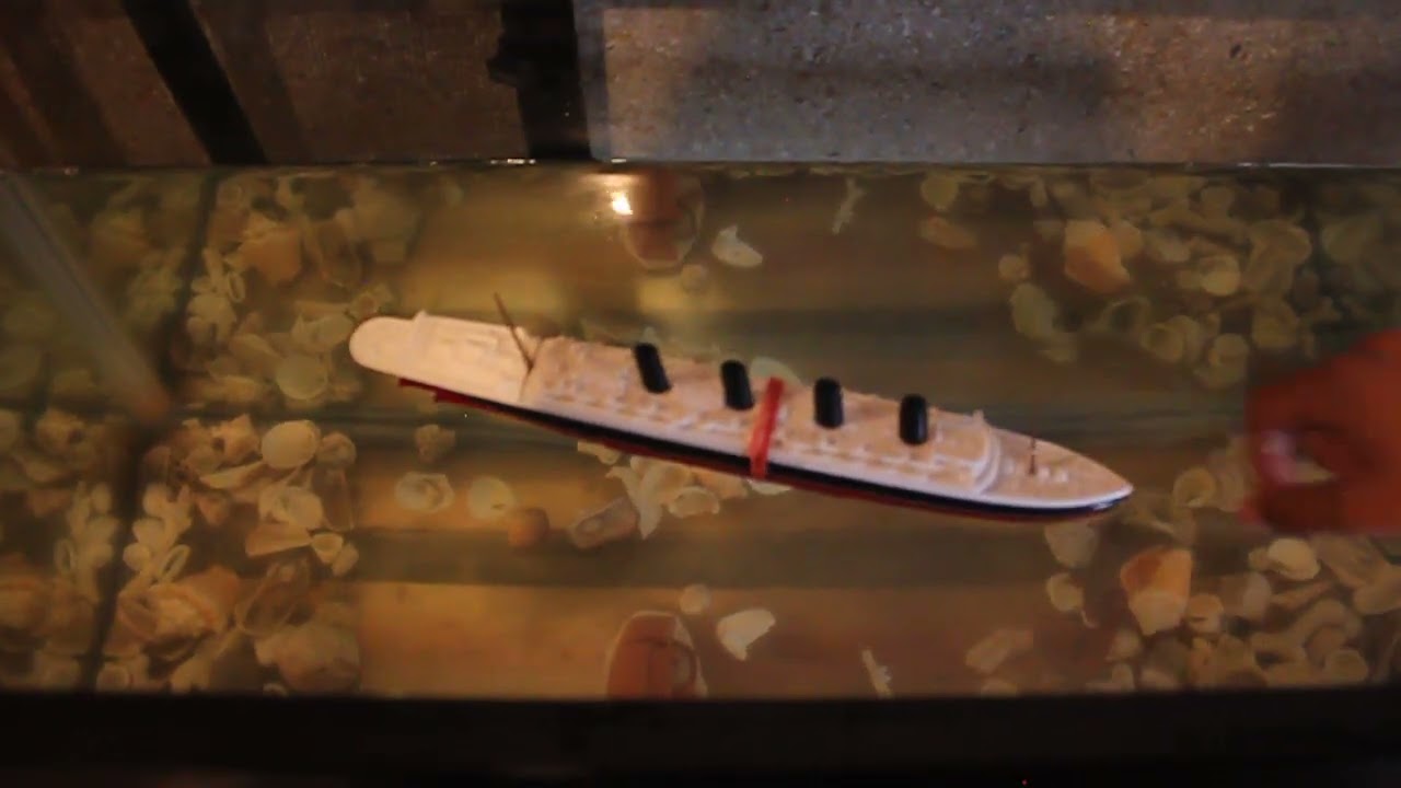 Home made Lusitania submersible model