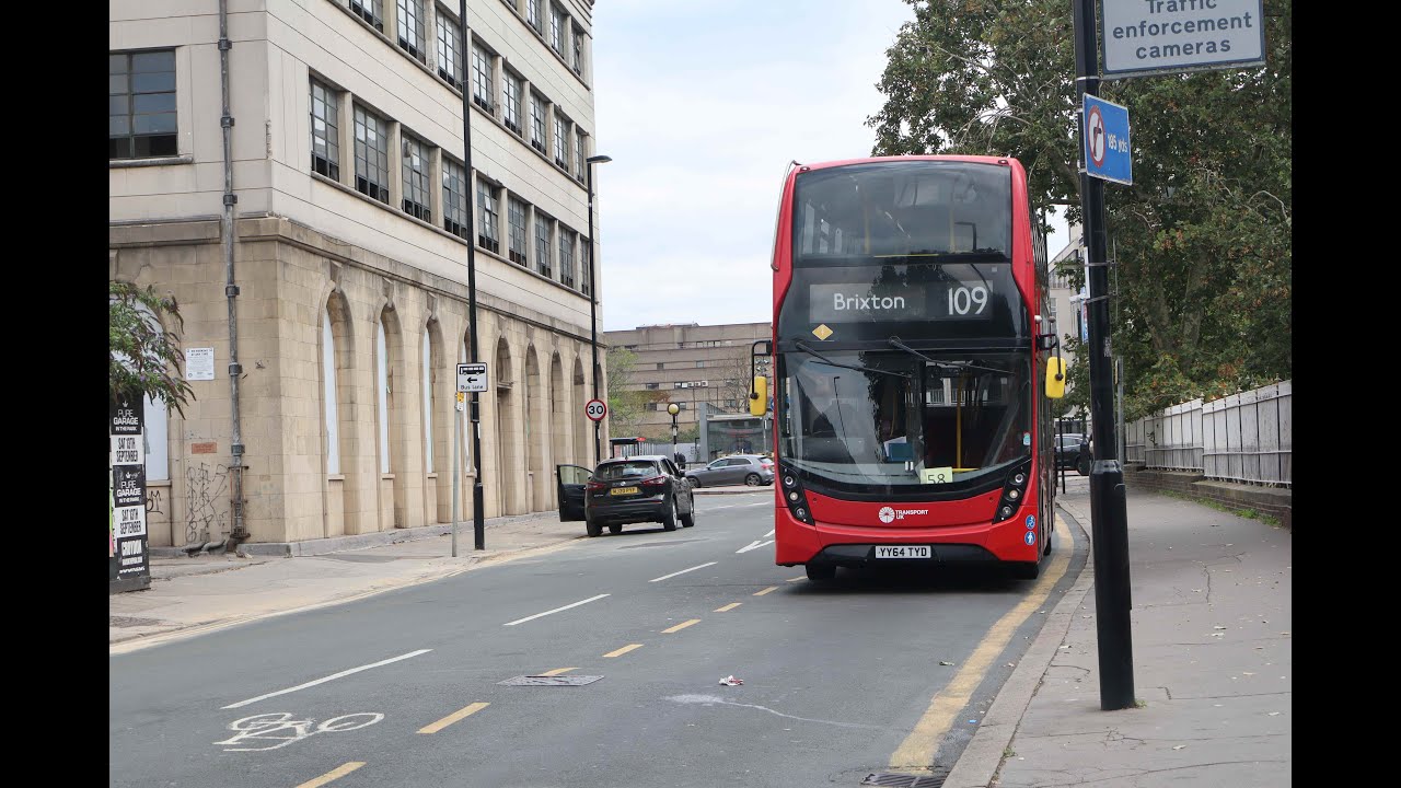 Bus Route 109 Croydon Town Centre To Brixton By Transport UK (Full Route) 2025