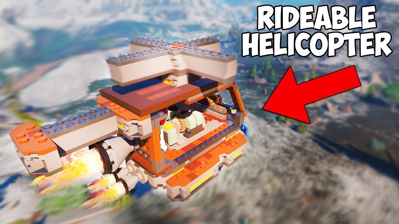 Первый управляемый ВЕРТОЛЕТ в LEGO Fortnite... 🚁