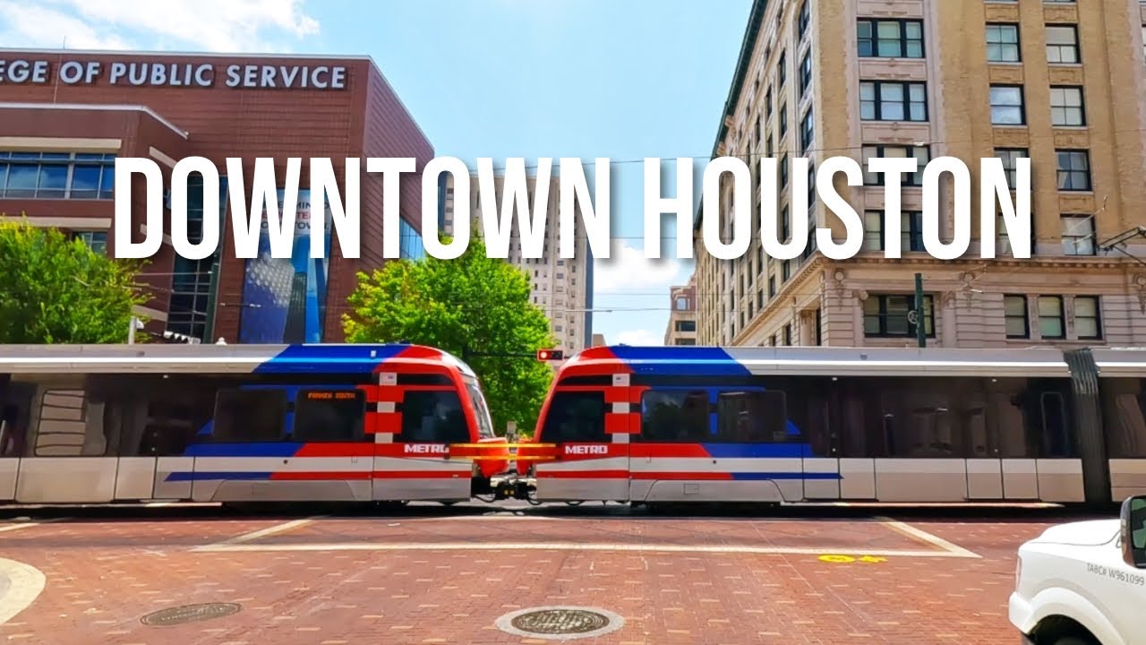 Downtown Houston, Texas! Drive with me on a sunny afternoon!