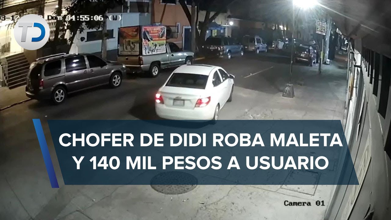 Conductor de DiDi roba 140 mil pesos a usuario en CdMx