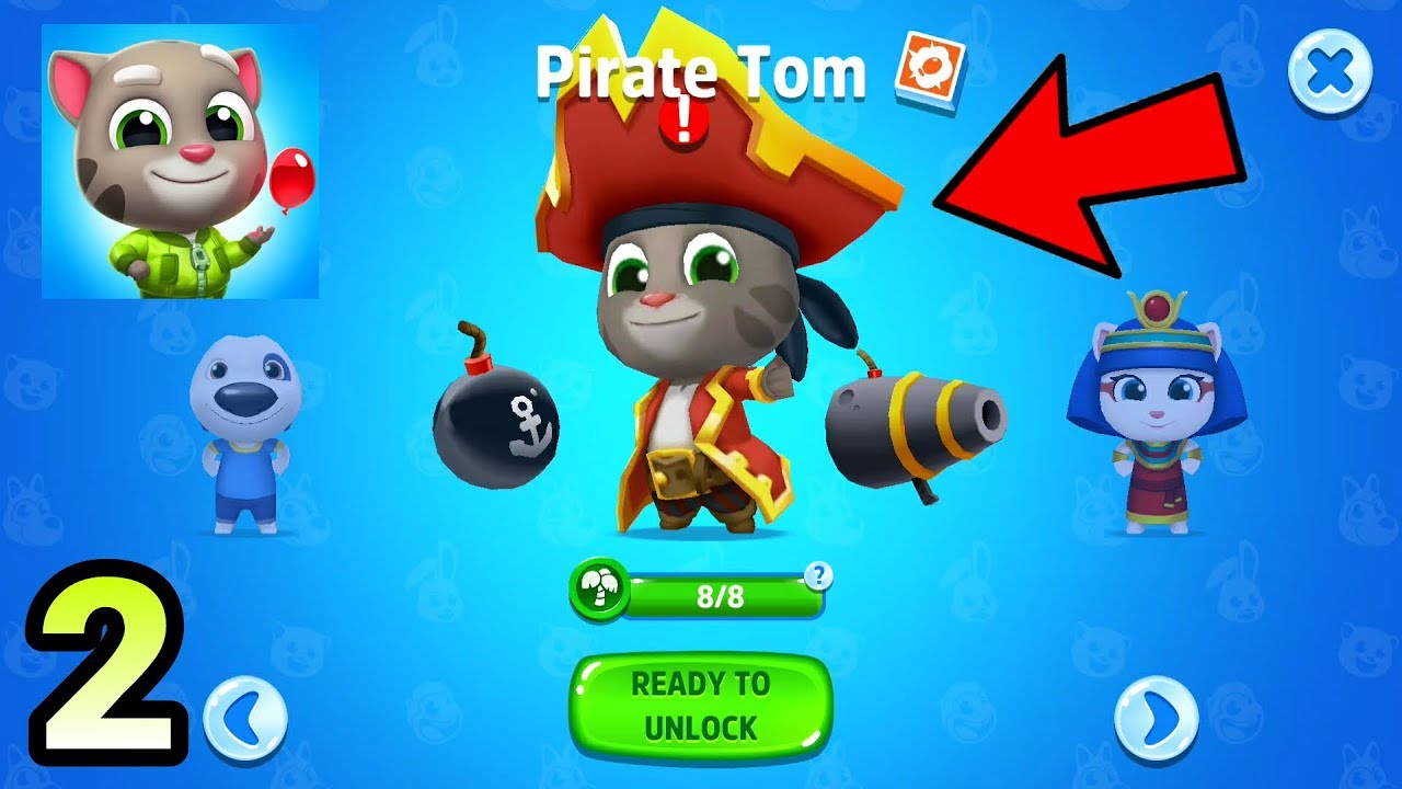 Talking Tom Splash Force - Unlock Pirate Tom #2