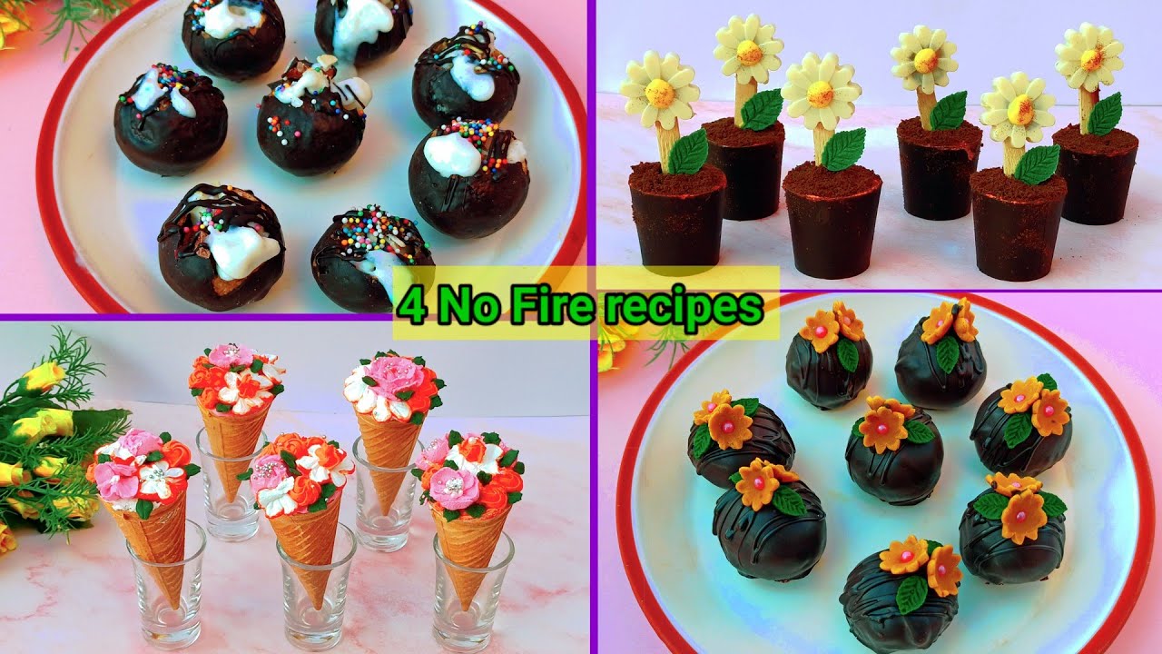 4 No fire cooking recipes for school competition | No fire recipes for competition |Chocolate recipe
