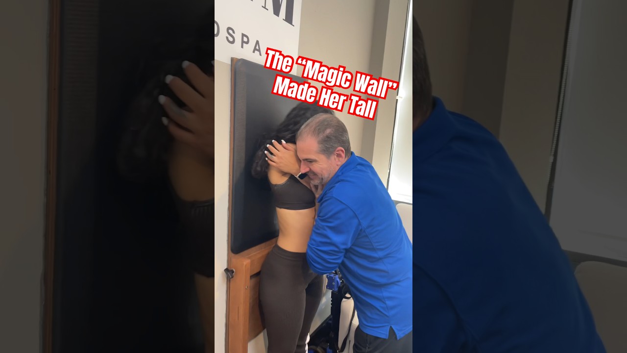 The &ldquo;Magic Wall&rdquo; Made Her Tall 😳🤟🏻🔥