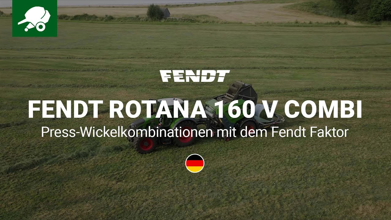 Fendt Rotana 160 V Combi: Press-Wickelkombinationen mit dem Fendt Faktor