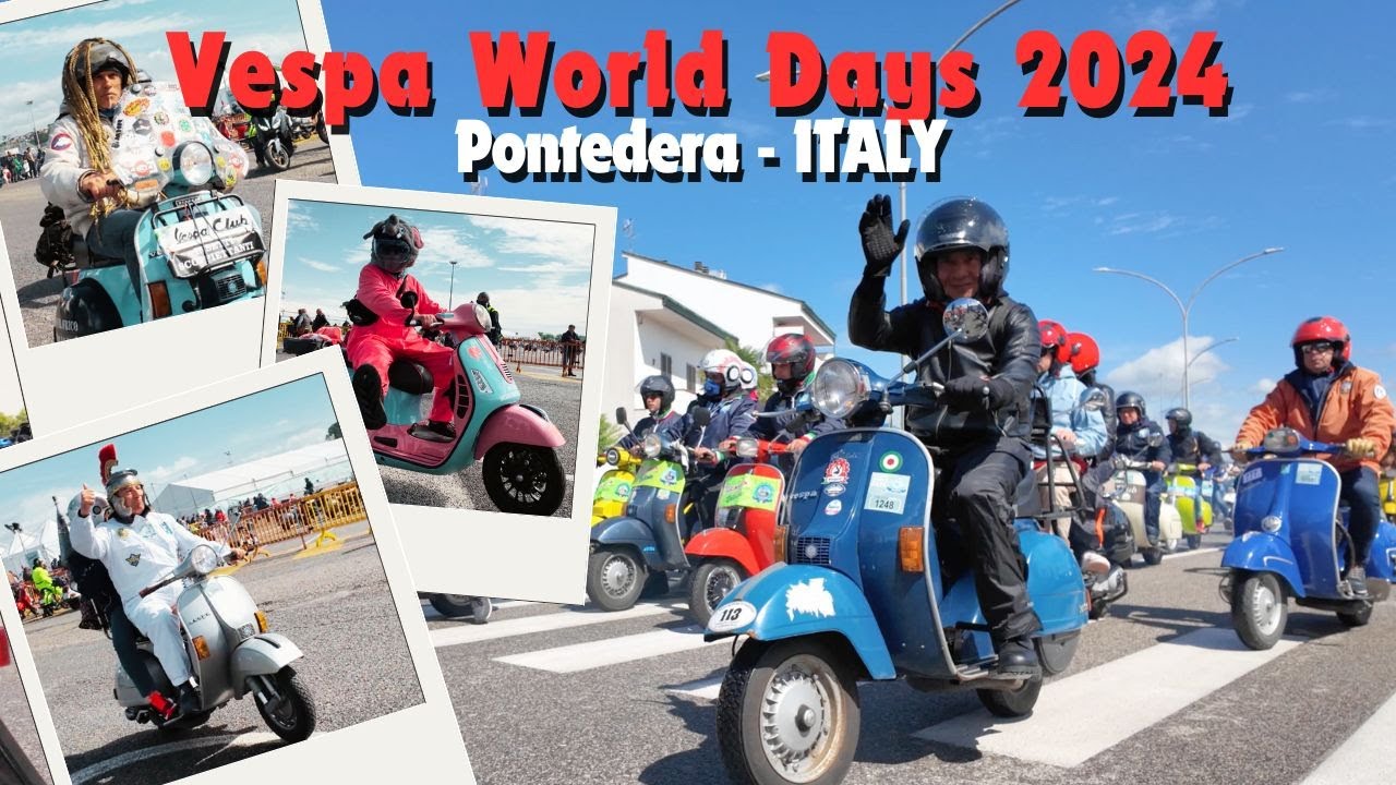 Vespa World Days 2024 in Pontedera Italy