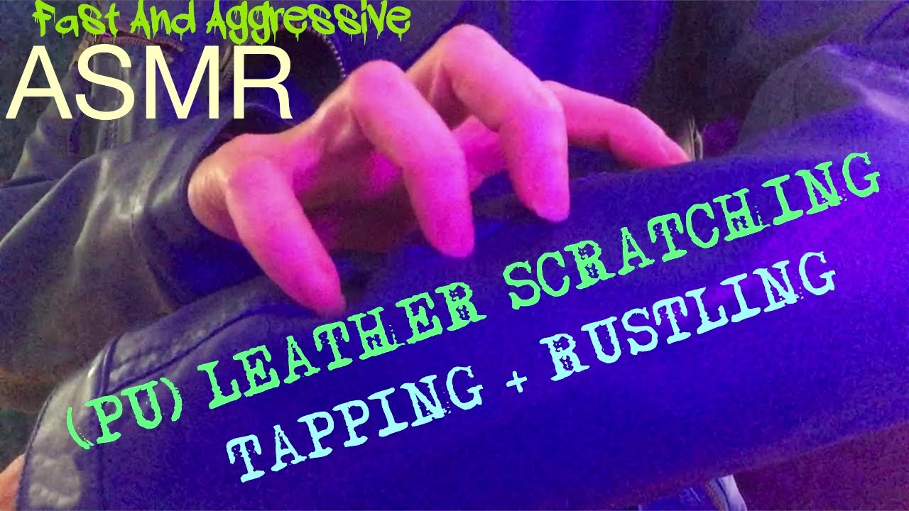ASMR | FAST & AGGRESSIVE (PU) LEATHER JACKET SCRATCHING & RUSTLING