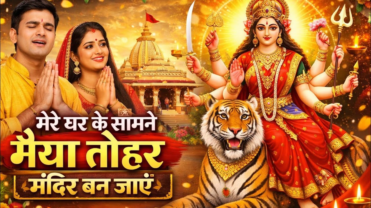 मेरे घर के सामने मैया तोहार मंदिर बन जाए// mere ghar ke samne maiya tohar mandir ban jaaye/ bhajan 