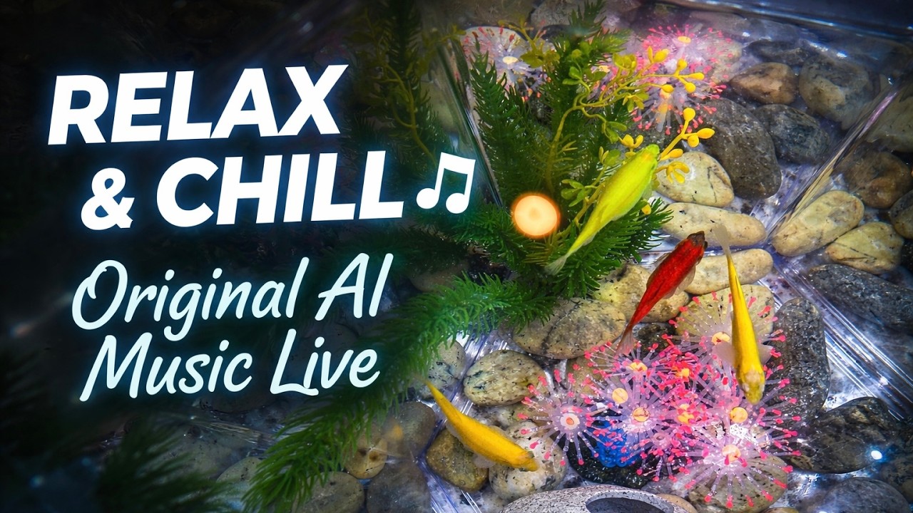Original AI Music Live 🌊🐠 | Chill Aquarium Background
