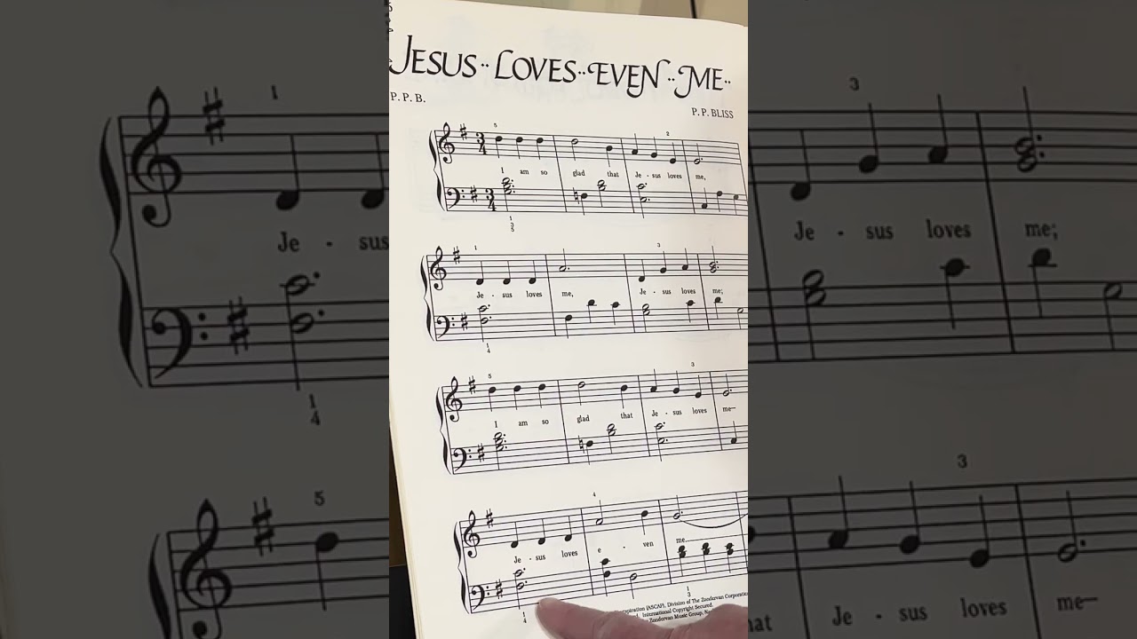 Learning a song Jesus Loves even Me