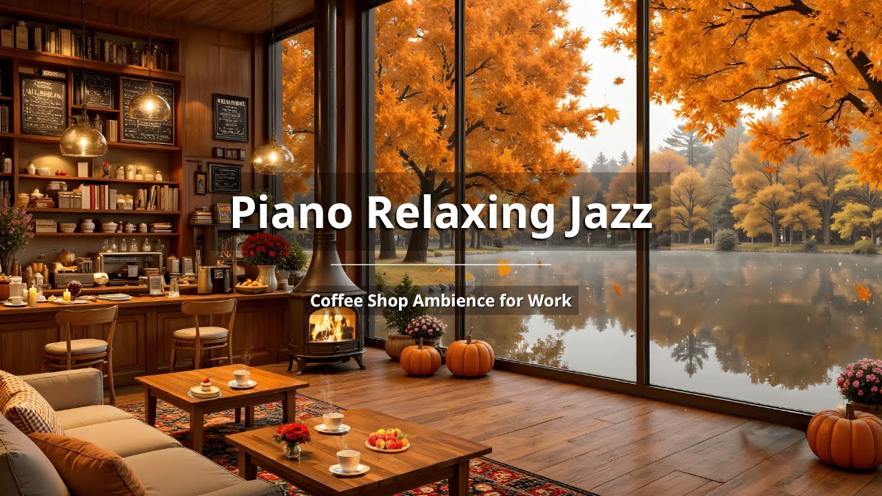 (Без Рекламы) 🎵 Осенний Рассвет Под Джазовые Мелодии 🌤️ Нежная Фортепианная Музыка Для Уютного ...