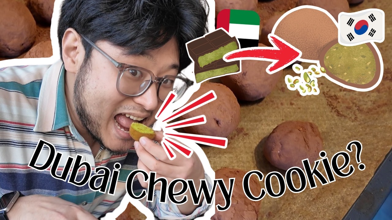 We're late to the trend but these went viral in Korea: Dubai Chewy Cookies!