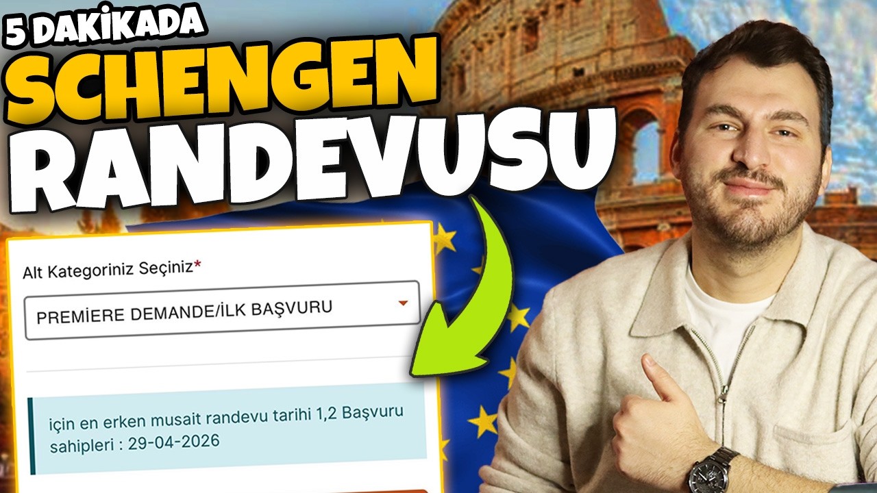 Kimsenin S&ouml;ylemediği SCHENGEN VİZESİ RANDEVU Almanın 5 Yolu