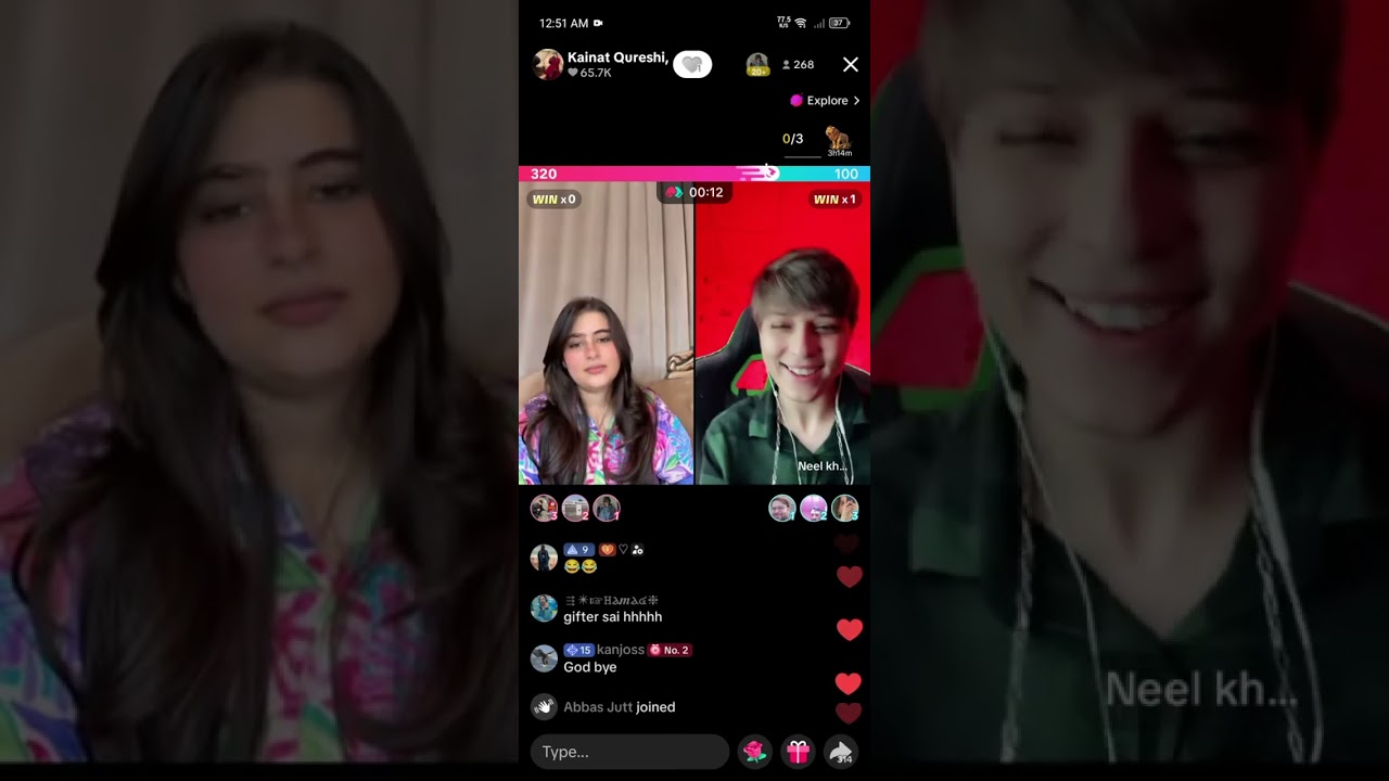 Kainat qureshi today live with neel || kainat ko kis say ishq hai??😳😳