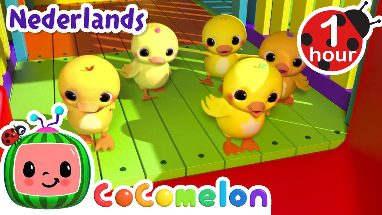 Eenden spelen in de speeltuin met de kinderen | CoComelon Nederlands - Kinderliedjes