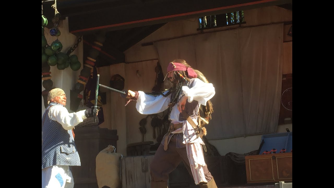 Disney's Magic Kingdom Captain Jack Sparrow Pirate Tutorial Full show 1/24/18