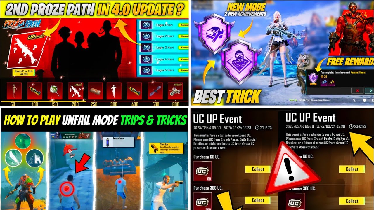 BGMI 2nd PRIZE PATH ? | HOW TO PLAY UNFAIL MODE BGMI | BGMI UC PURCHASE TRICK | UNFAIL ACHIEVEMENT