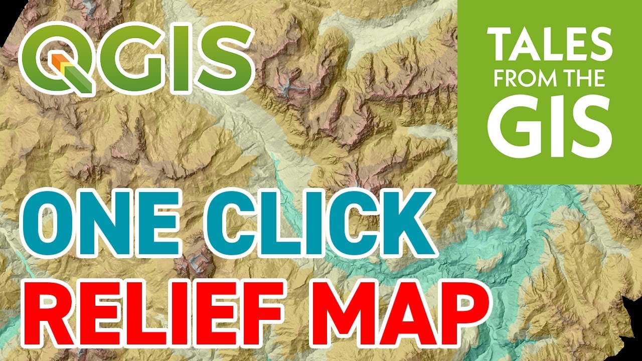 Create a RELIEF MAP IN ONE CLICK with QGIS 3