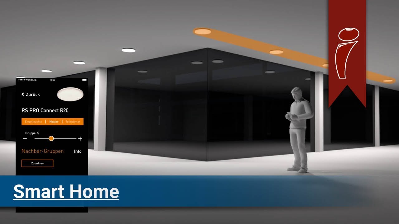 RS PRO Connect R-Serie von STEINEL &ndash; per Bluetooth vernetzbares digitales Sensor-Leuchtensystem