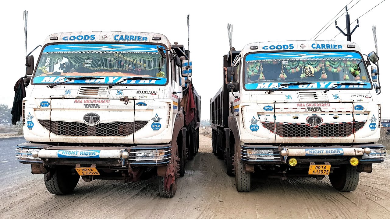 Rookie Blogger's 1st video on loaded tipper|maa-gayatri-express|@maa-gayatri-express #truckvlog