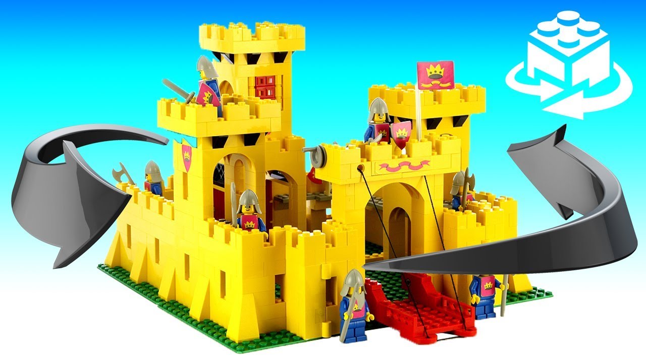 Lego 6075/375 Vintage Legoland Yellow Castle 1981 Speed ​​Build Review