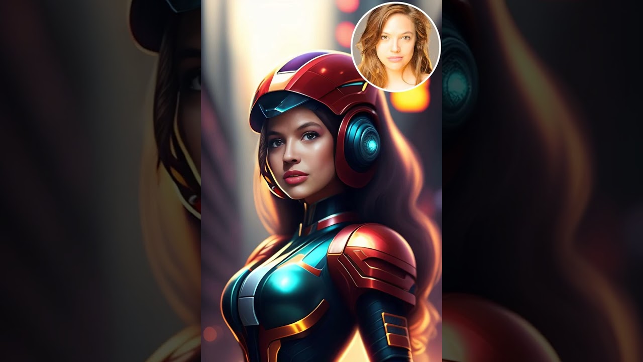 【Face Swap For Dummy】: An intrepid mechanoid finds her humanity | WonderPix