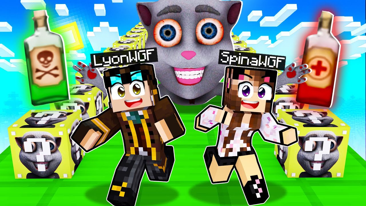 CORSA DEI LUCKY BLOCK DI TALKING JUAN SU MINECRAFT!!